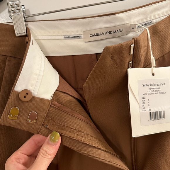 Camilla and Marc Brown Trousers, US 4, New with tag - Picture 8 of 11